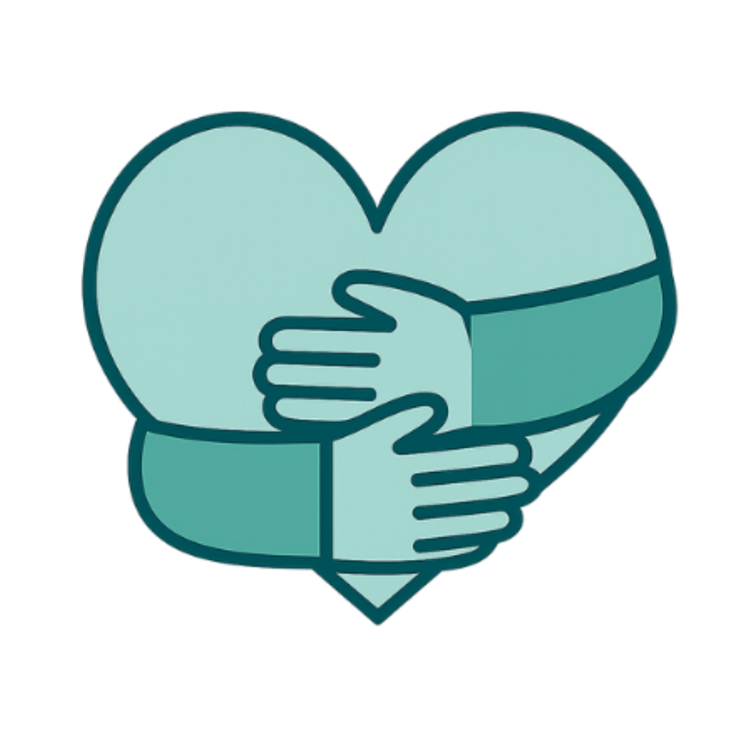 Comforting hug illustration